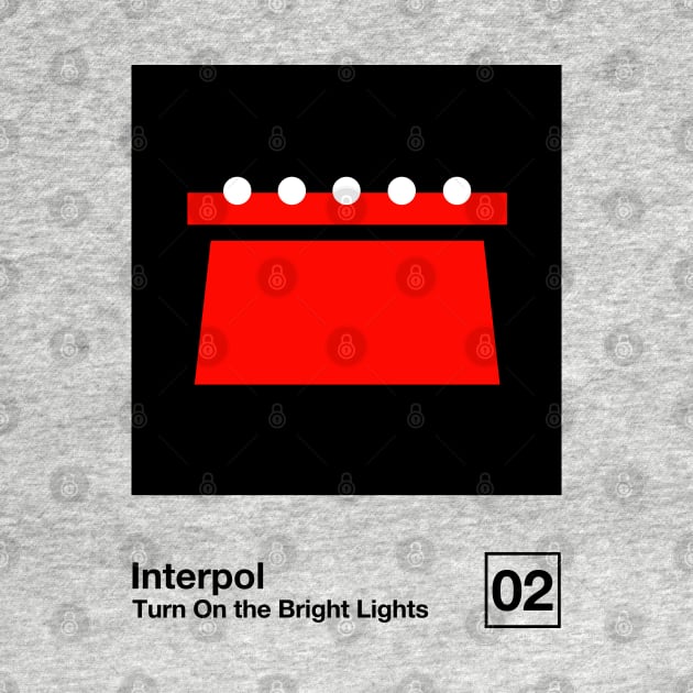 Turn On The Bright Lights / Minimalist Style Graphic Artwork Design by saudade